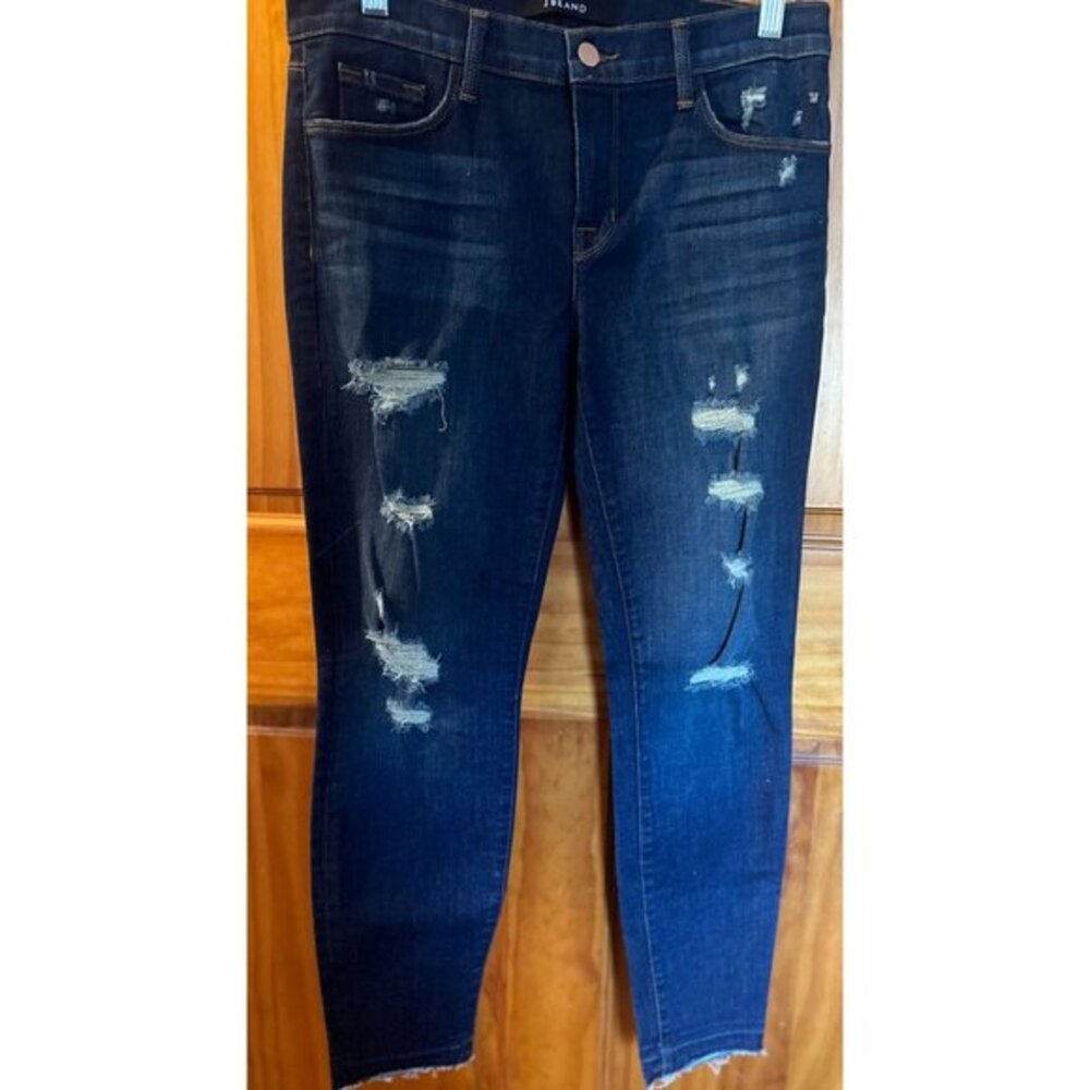 J Brand Women's Cropped Distressed Skinny Jeans Size‎ 30/10